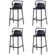 1 Kit 4 Banquetas Altas Enjoy Rivatti 95 cm -Altura- em PP Cor Azul Aura Empilhavel com Protecao UV -4-